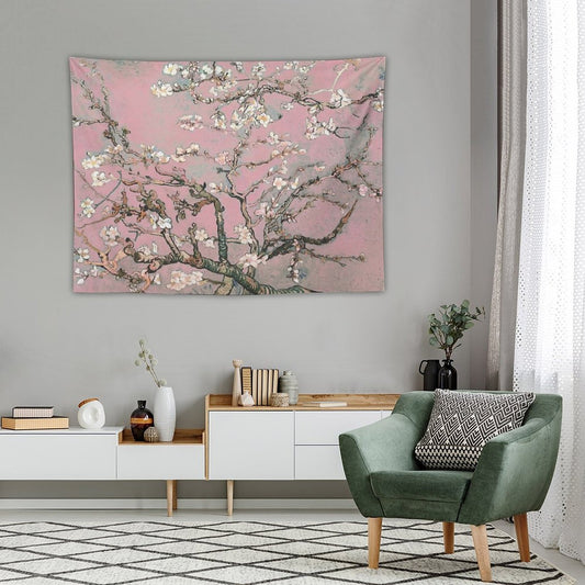 Almond Blossom - Vincent Van Gogh (pink Pastel) Tapestry