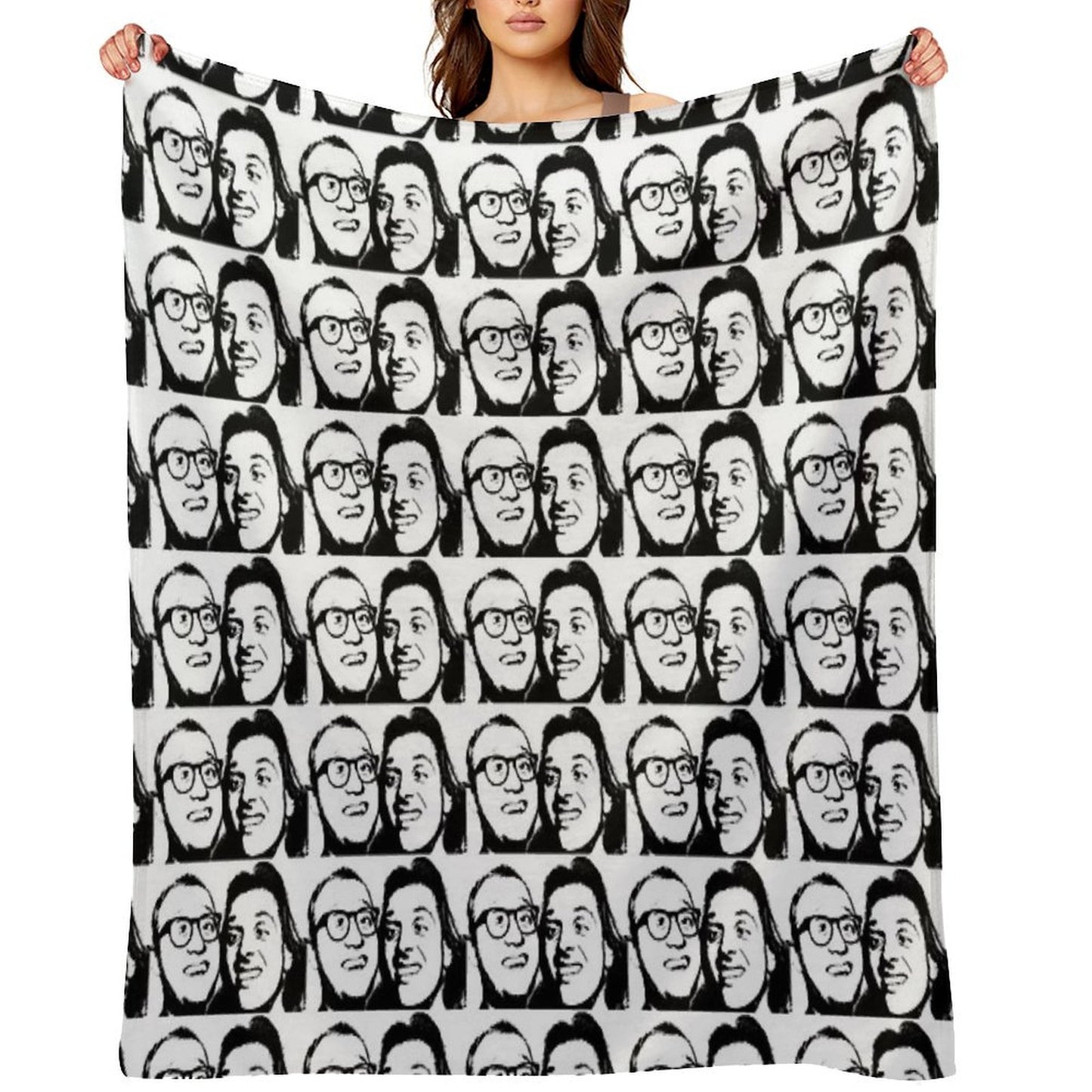 Rik Mayall And Ade Edmondson Throw Blanket