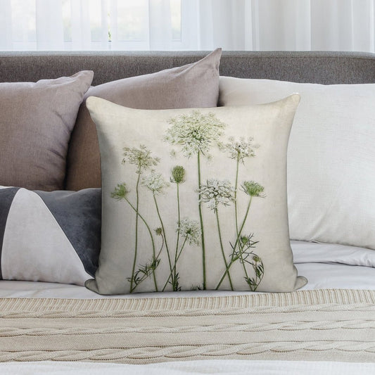 Queen Anne's Lace Soft Durable Construction Throw Pillow