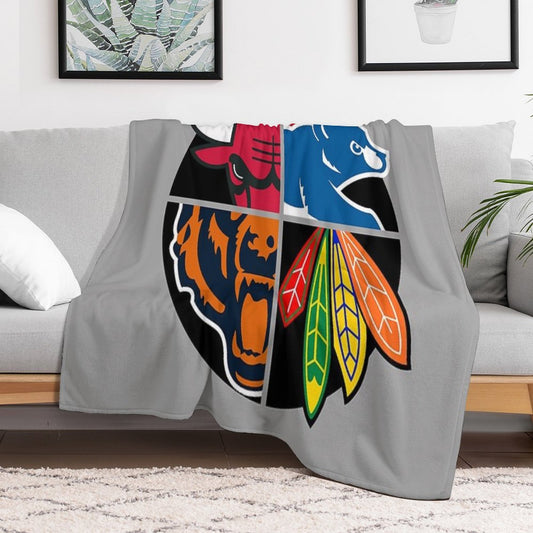 Chicago Northside Sports Quad Throw Blanket