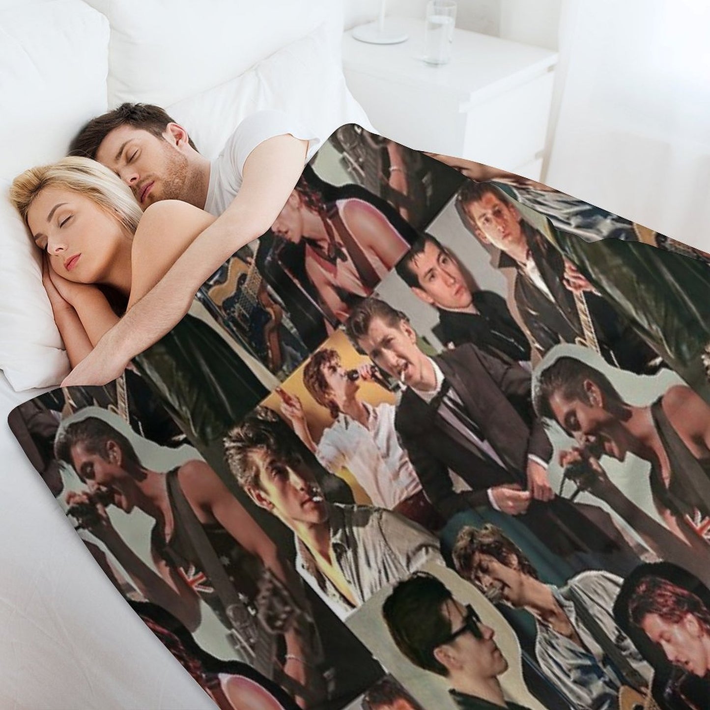 Alex Turner Arctic Monkeys Collage Throw Blanket