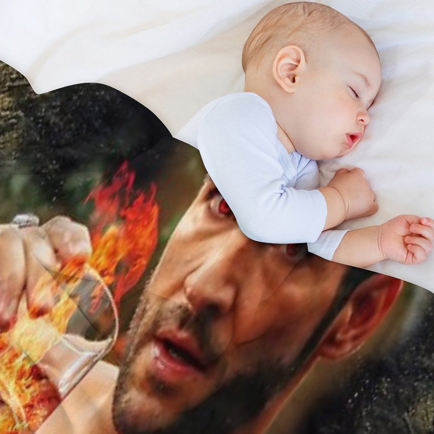 Tom Ellis - Lucifer Is Risen Throw Blanket