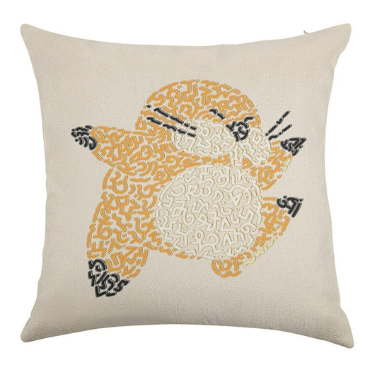 Monty Mole Linen Throw Pillow Cover