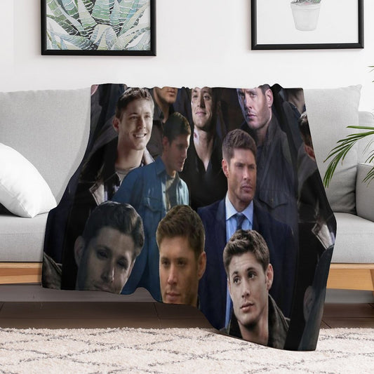 Dean Winchester Collage Throw Blanket