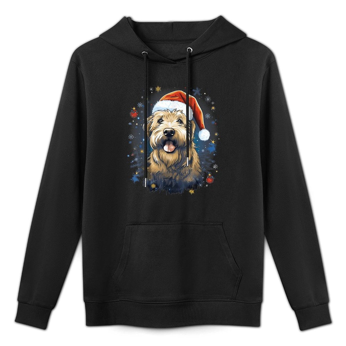 Xmas Soft-Coated Wheaten Terrier Dog Christmas Men Women Kids Cotton-Polyester Blend Hoodie
