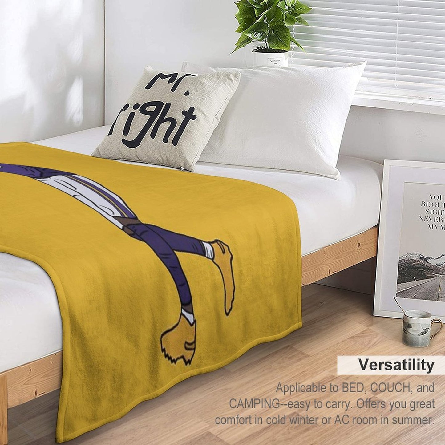 Justin Jefferson Celebration Throw Blanket