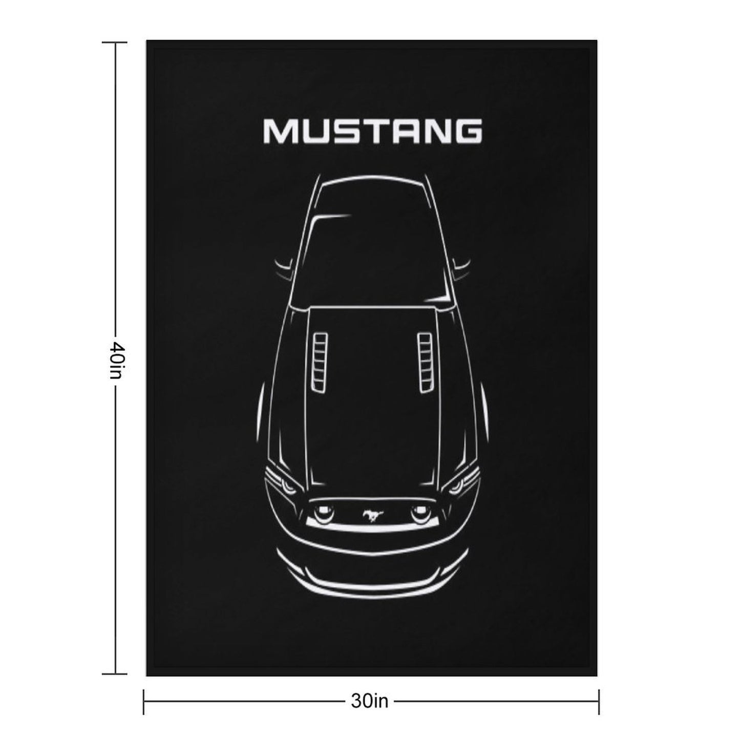 Ford Mustang S197 2013-2014 Throw Blanket