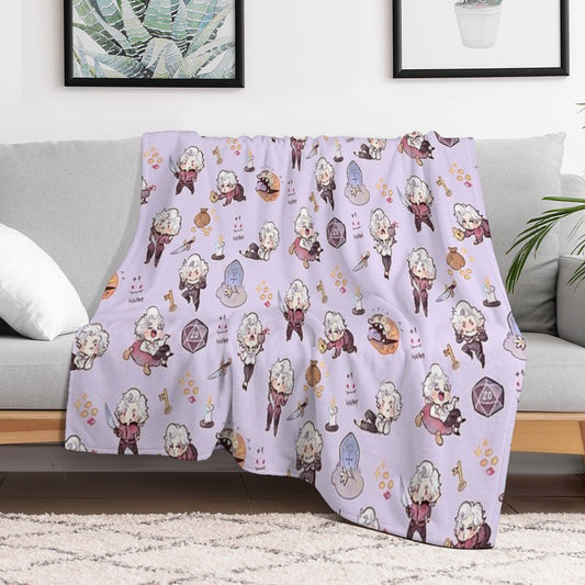 Vampire Blueberry Throw Blanket