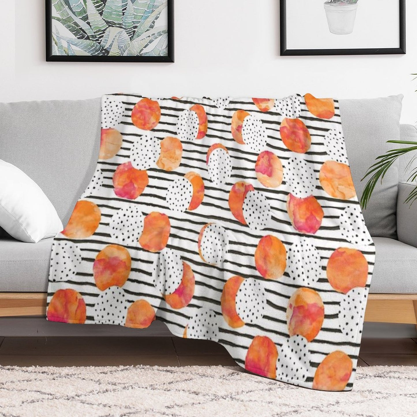Fruity Orange Throw Blanket
