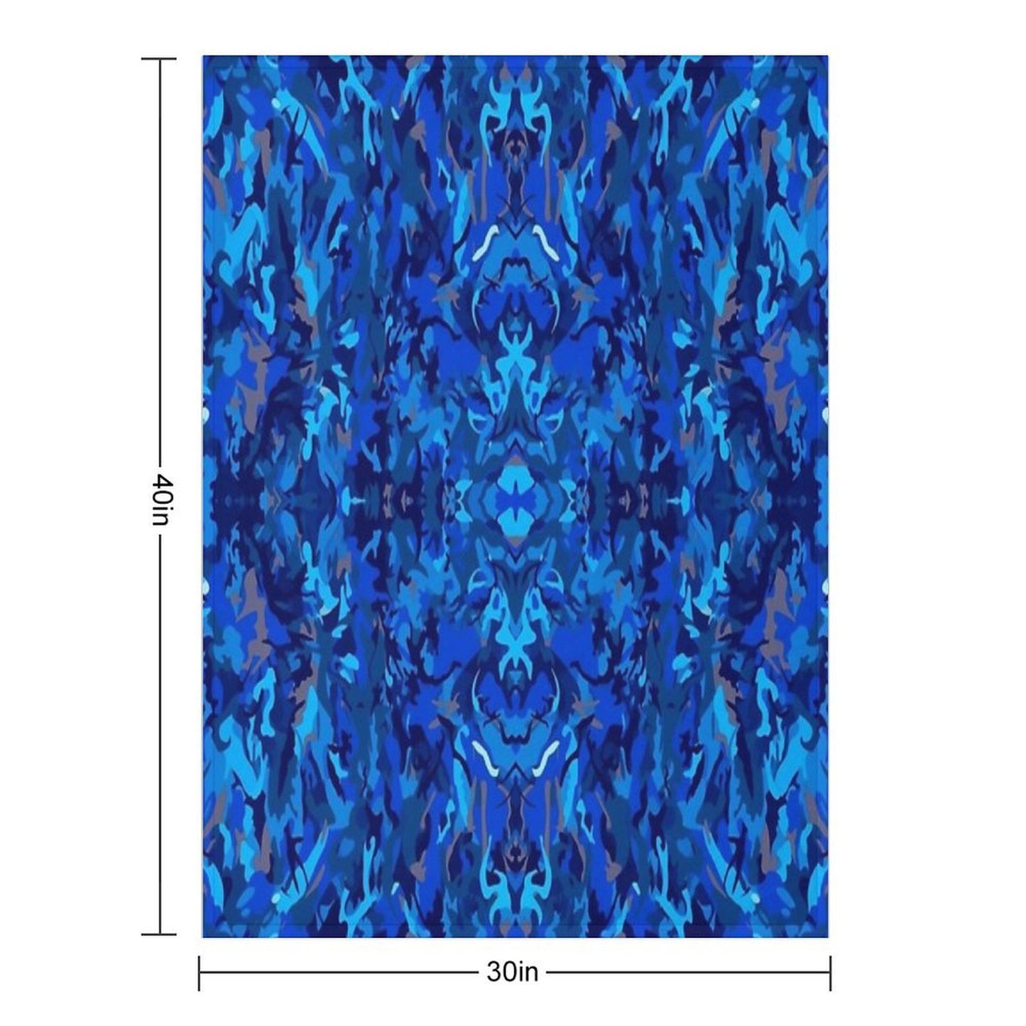 A Mix Up of The Blues Throw Blanket