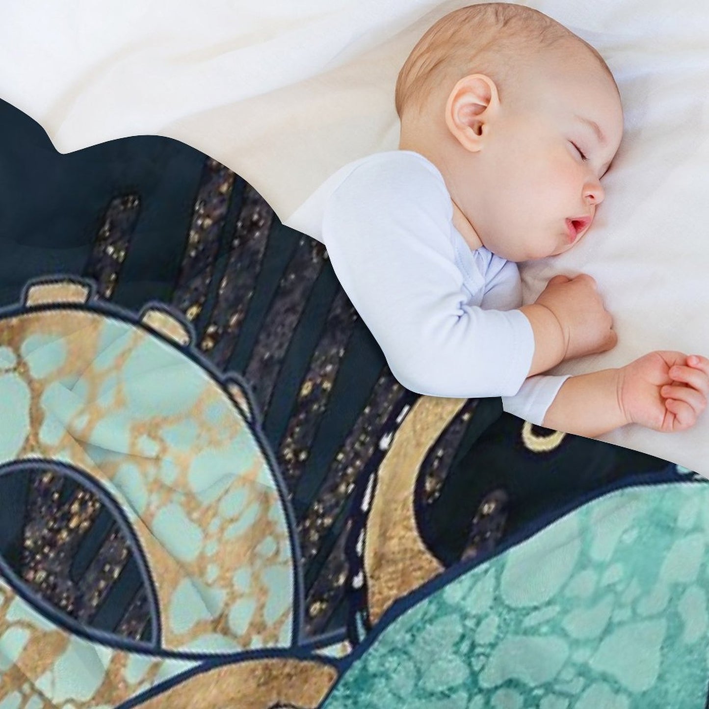 Metallic Octopus II Throw Blanket