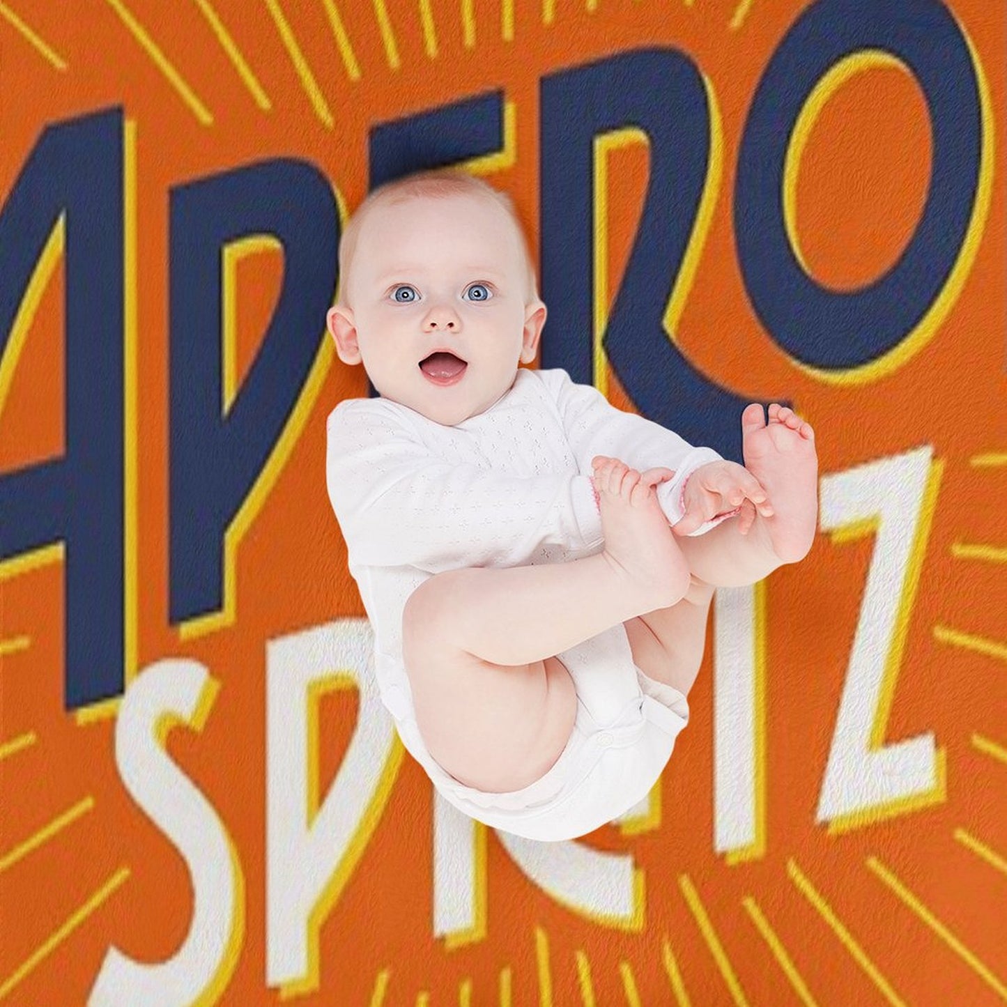 Aperol Spritz Orange Throw Blanket