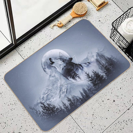 Howl with The Wolf Bath Mat
