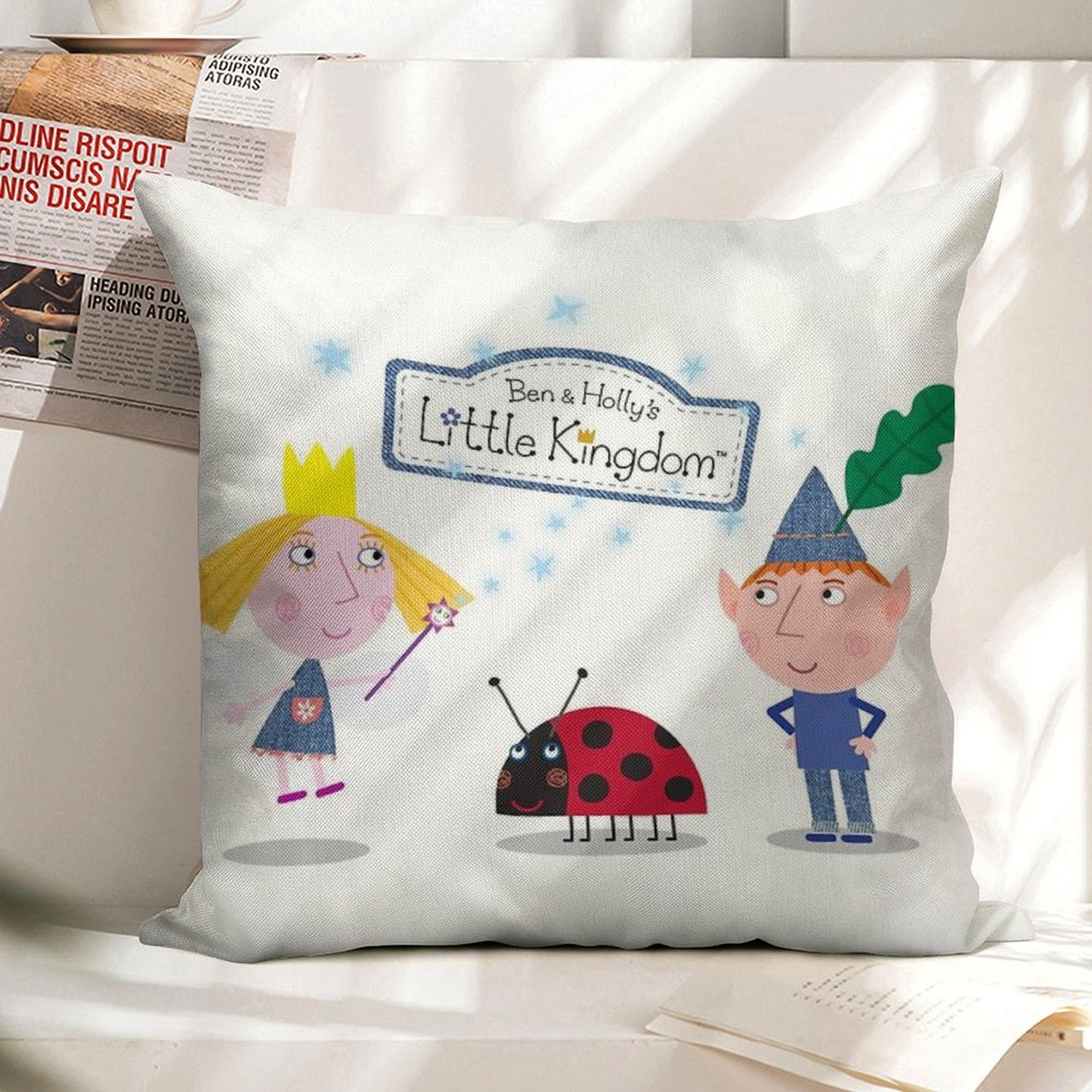 Ben And Holly Linen Throw Pillow Cover