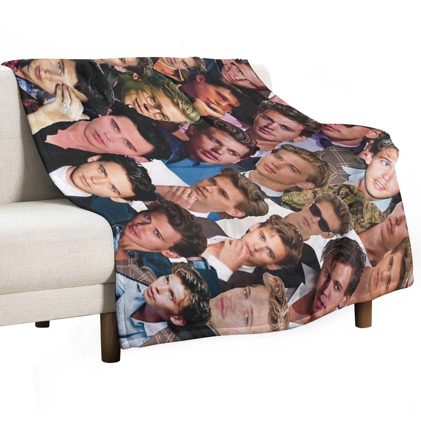 Austin Butler Photo Collage Throw Blanket