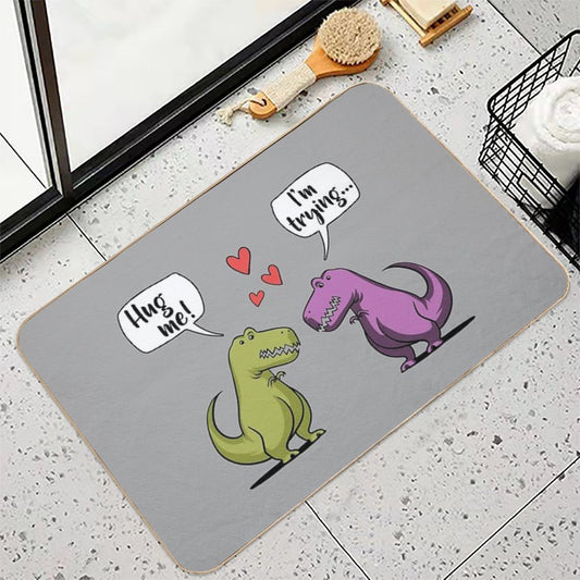 T-Rex Dinosaur Hug Me Bath Mat
