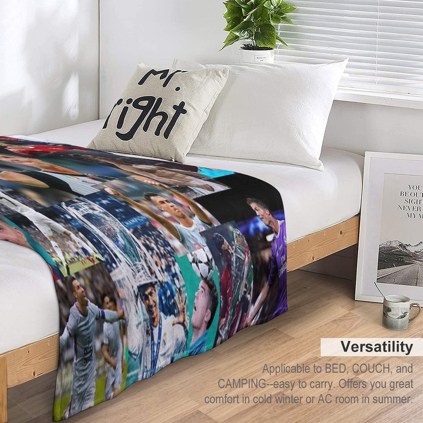 Ronaldo Collage Throw Blanket