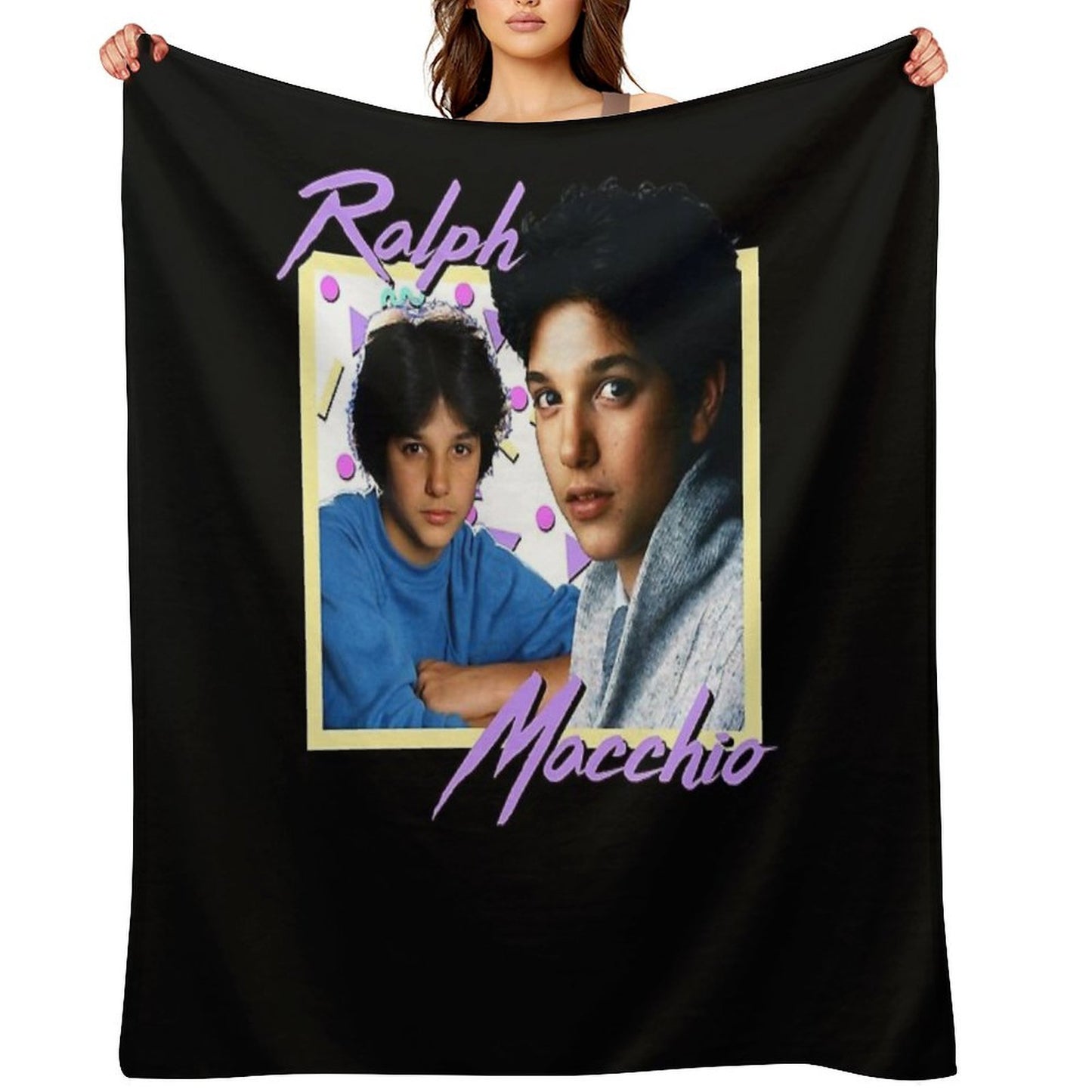80s Ralph Macchio Essential T-Shirt Throw Blanket
