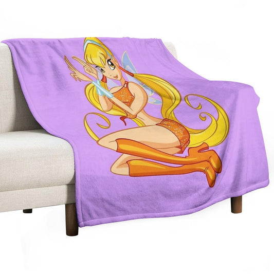 Stella; Lilac Throw Blanket