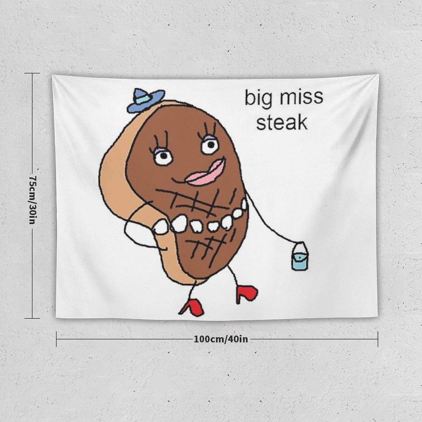 Big Miss Steak Tapestry