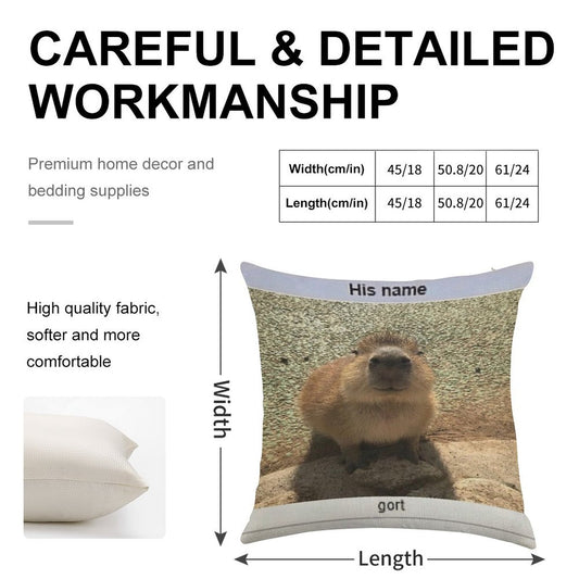 Gort Linen Throw Pillow Cover