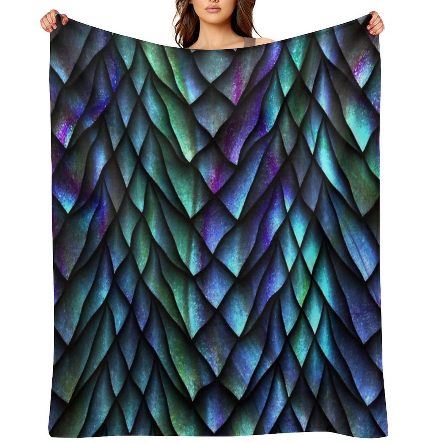 Dragon Scales Throw Blanket