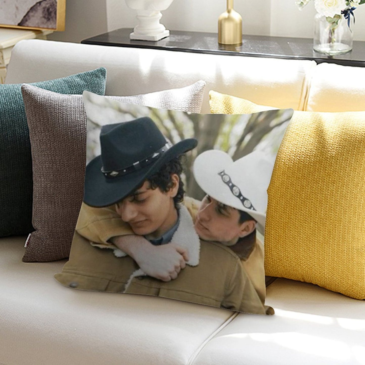 Slushy Noobz Brokeback Mountain Soft Bedroom Essential Throw Pillow