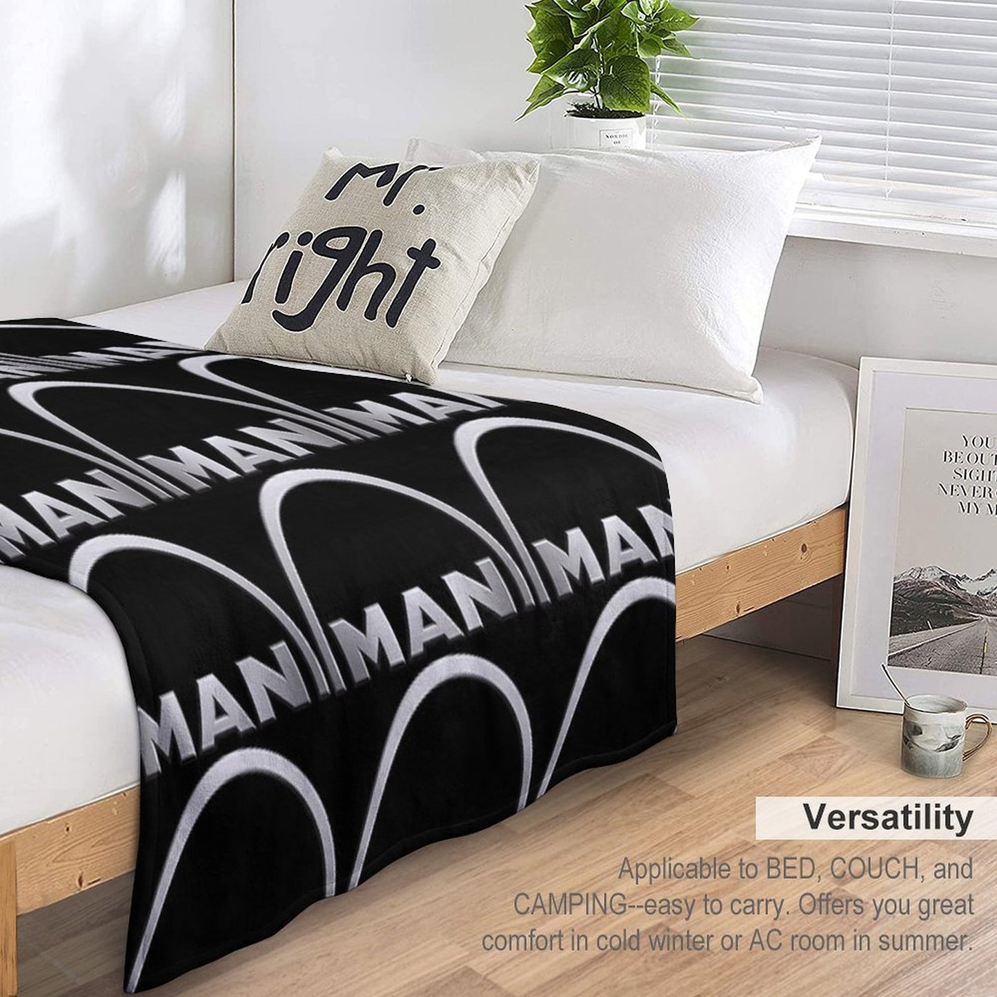 MAN Logo Throw Blanket