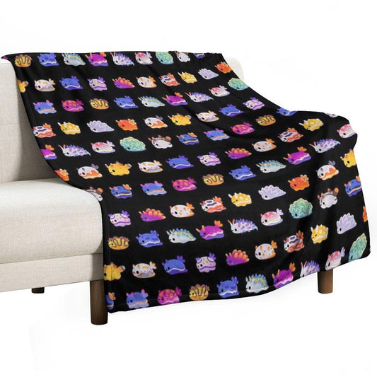 Sea Slug Day Throw Blanket