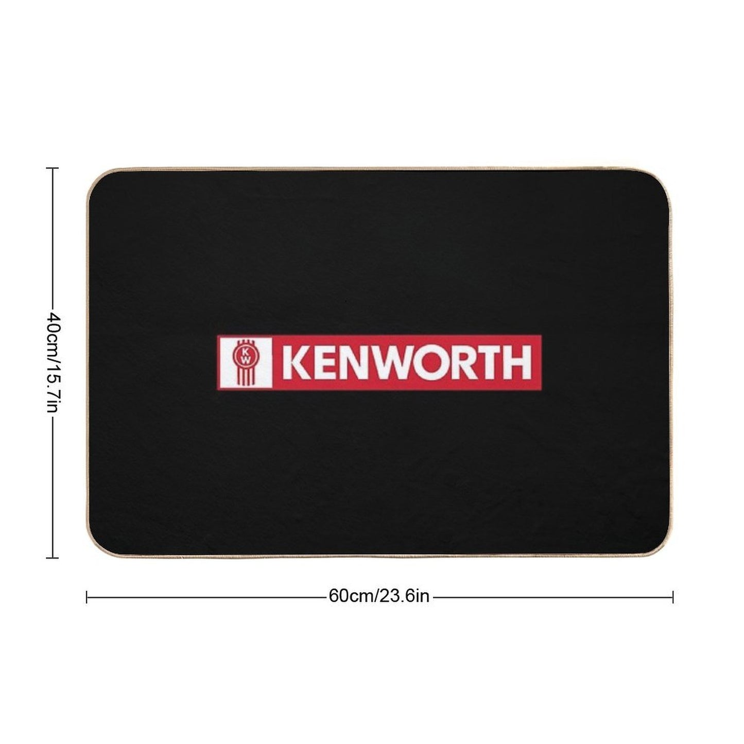 Kenworth Logo Truck Company Toxin-Free Bath Mat