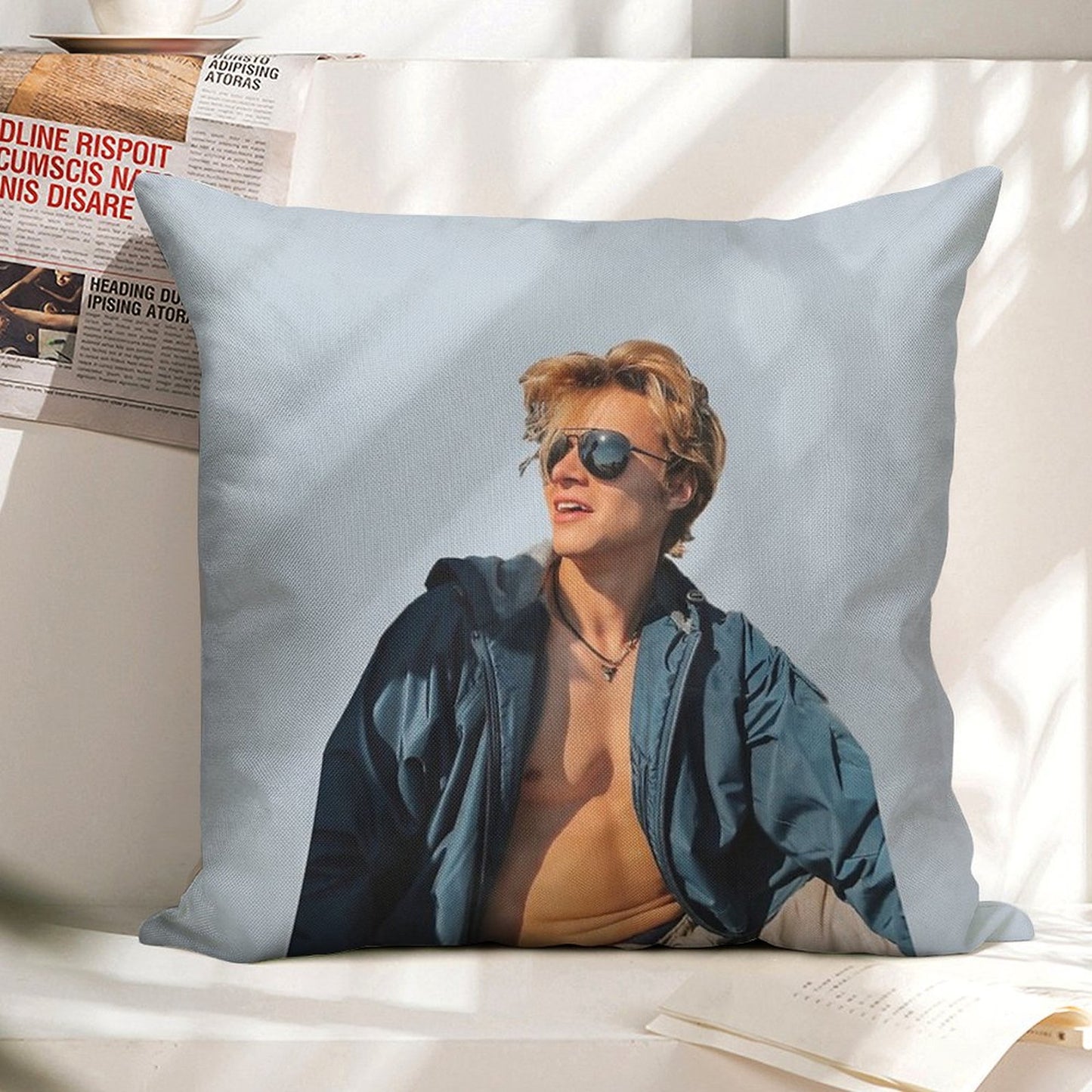 Rudy Pankow Linen Throw Pillow Cover