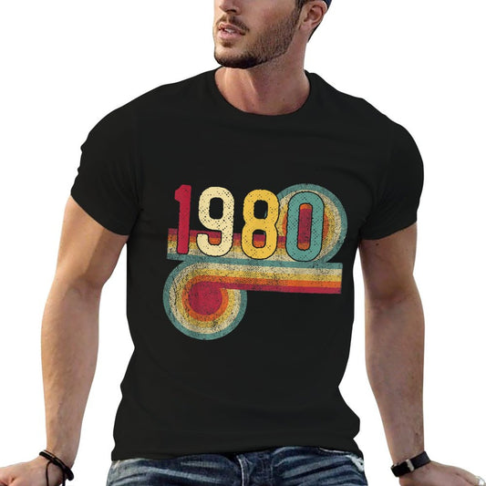 1980 40th Birthday Gift Vintage Retro Men Women 40 Years Old Durable T-Shirt