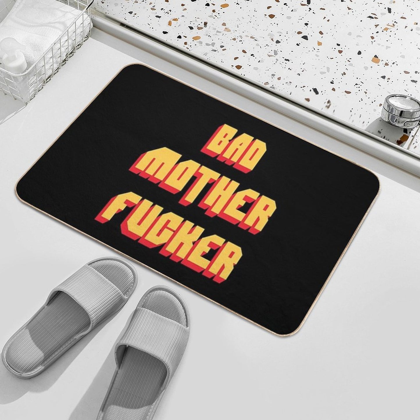 Bad Mother Fucker Pulp Fiction Tarantino Samuel L Jackson 80s Movie Bath Mat