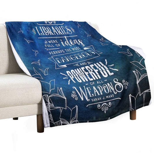 Libraries Throw Blanket