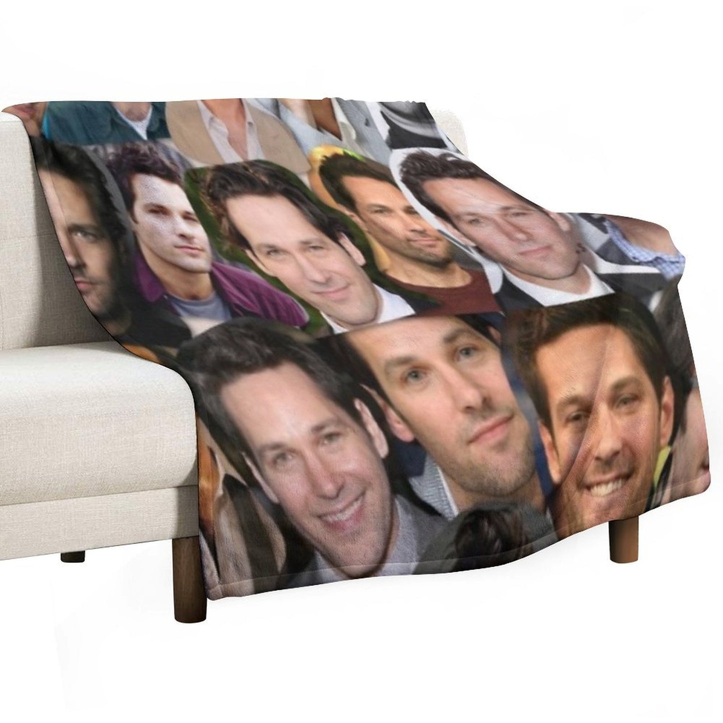 Paul Rudd Collage Throw Blanket