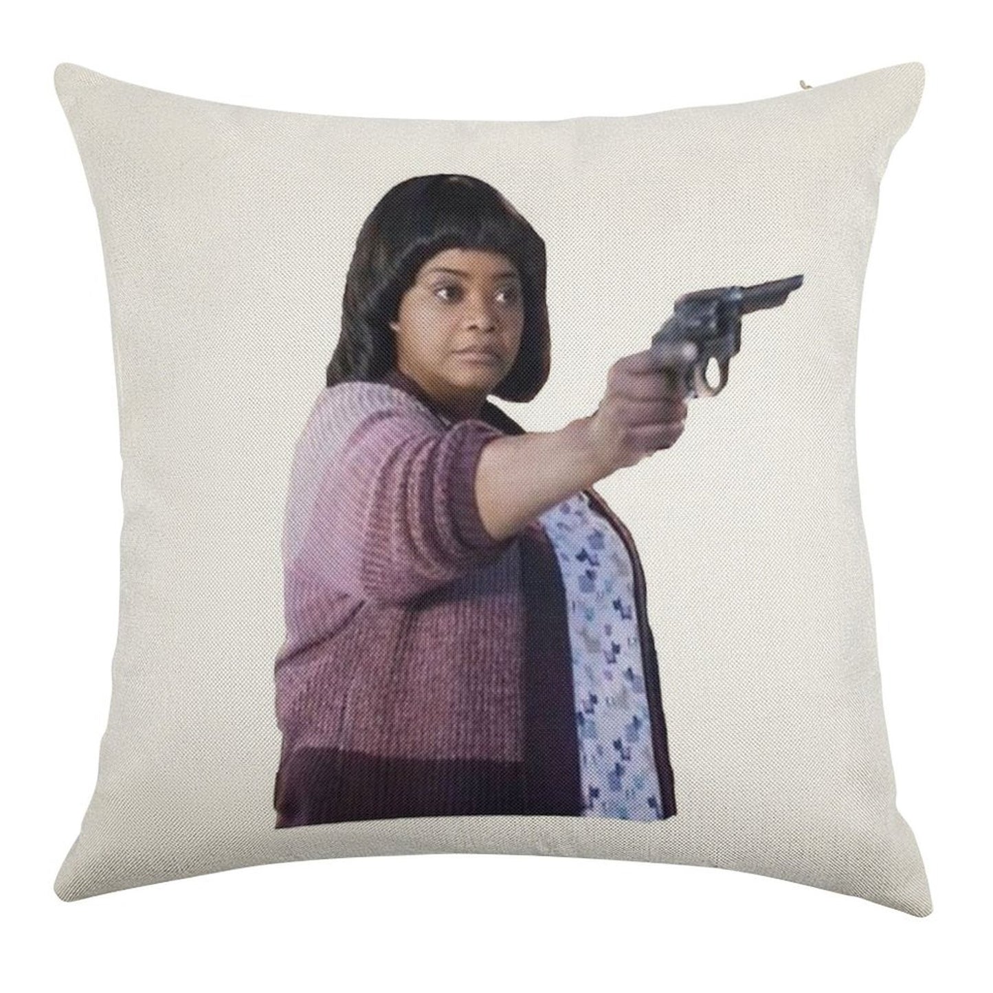 MA Movie Linen Throw Pillow Cover