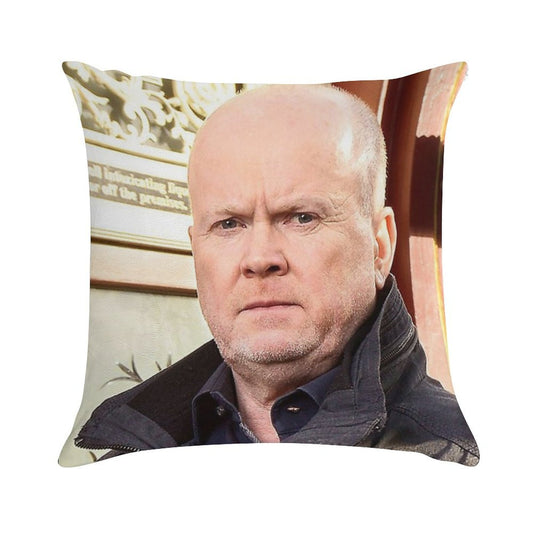 Phil Mitchell Eastenders And British TV Icon (Steve McFadden) Soft Gift Ready Throw Pillow