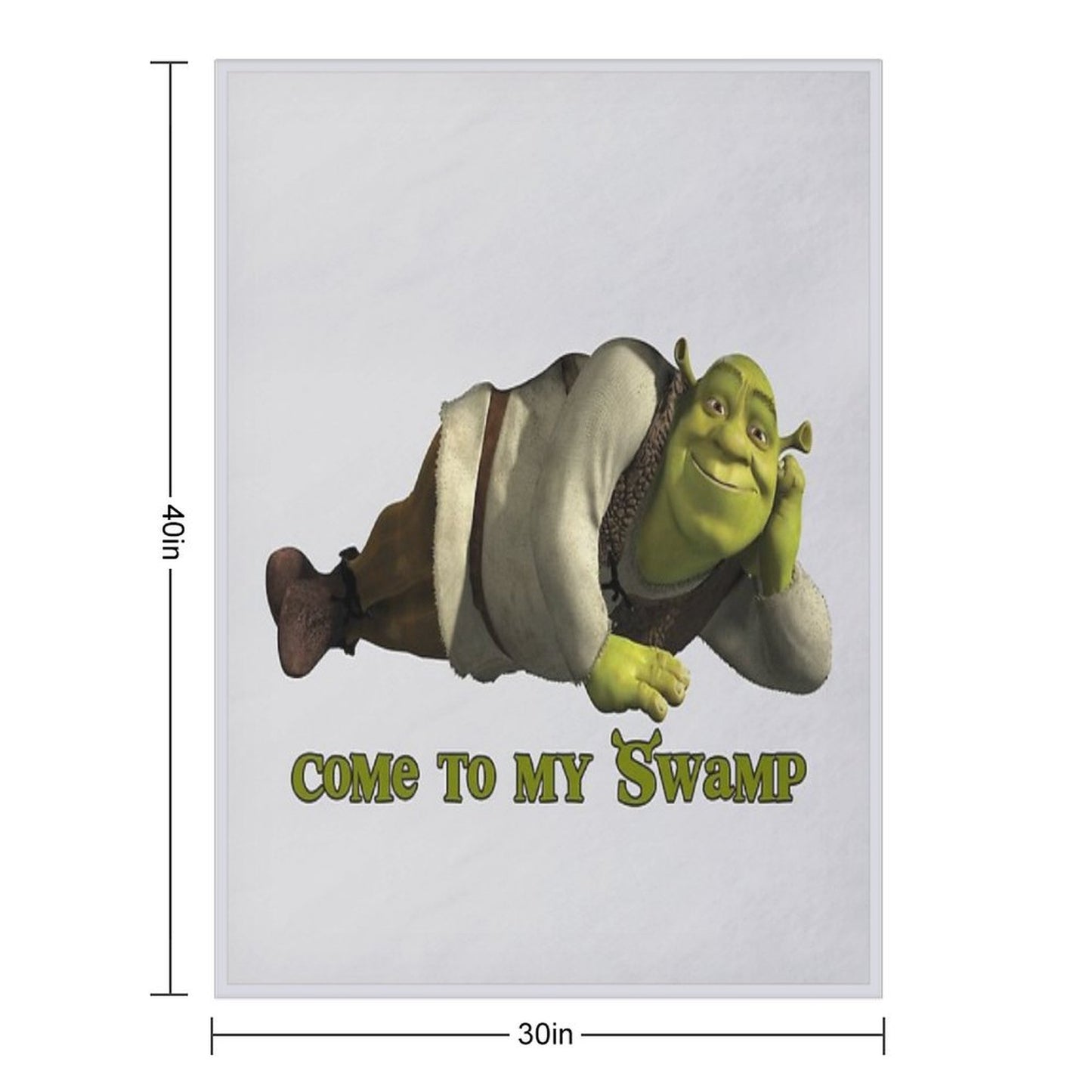 Come to My Swamp - Shrek Throw Blanket