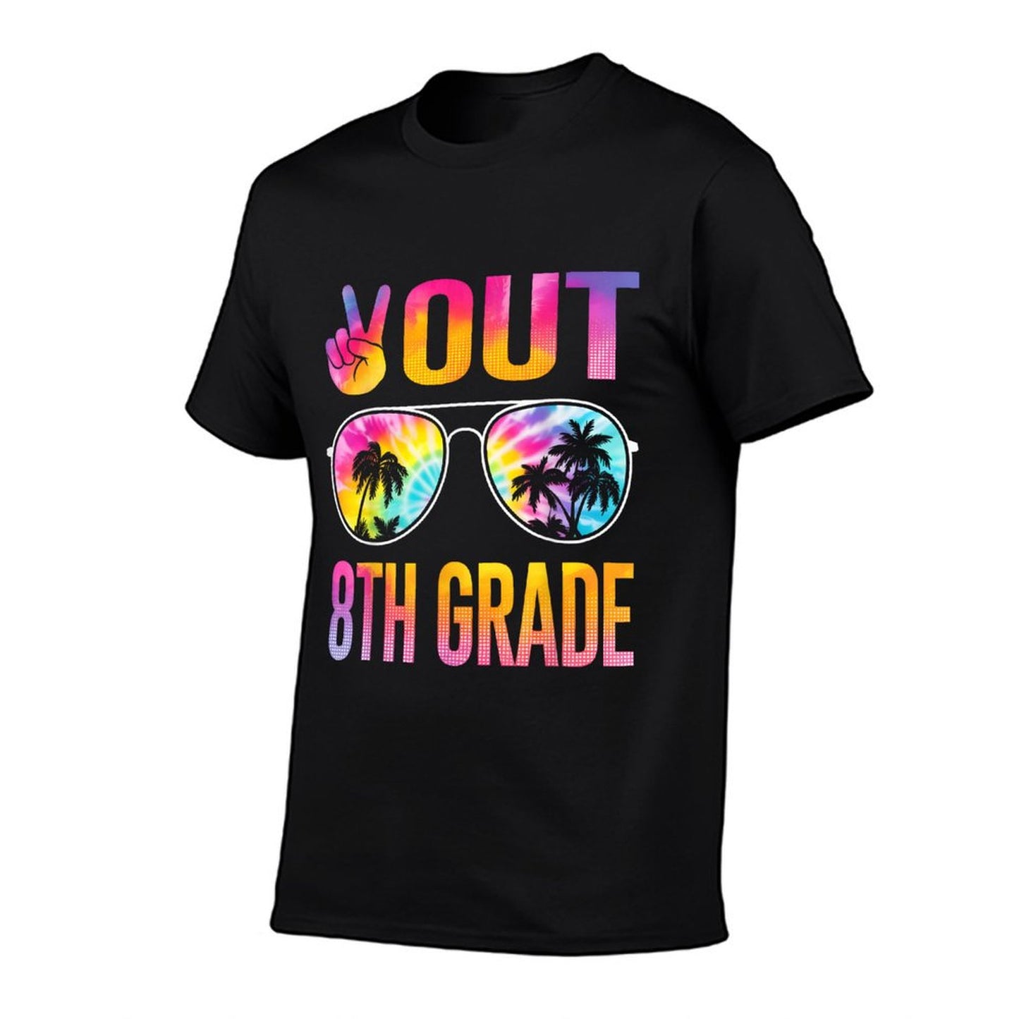 Peace Out 8th Grade Tie Dye Graduation Last Day Of School T-Shirt