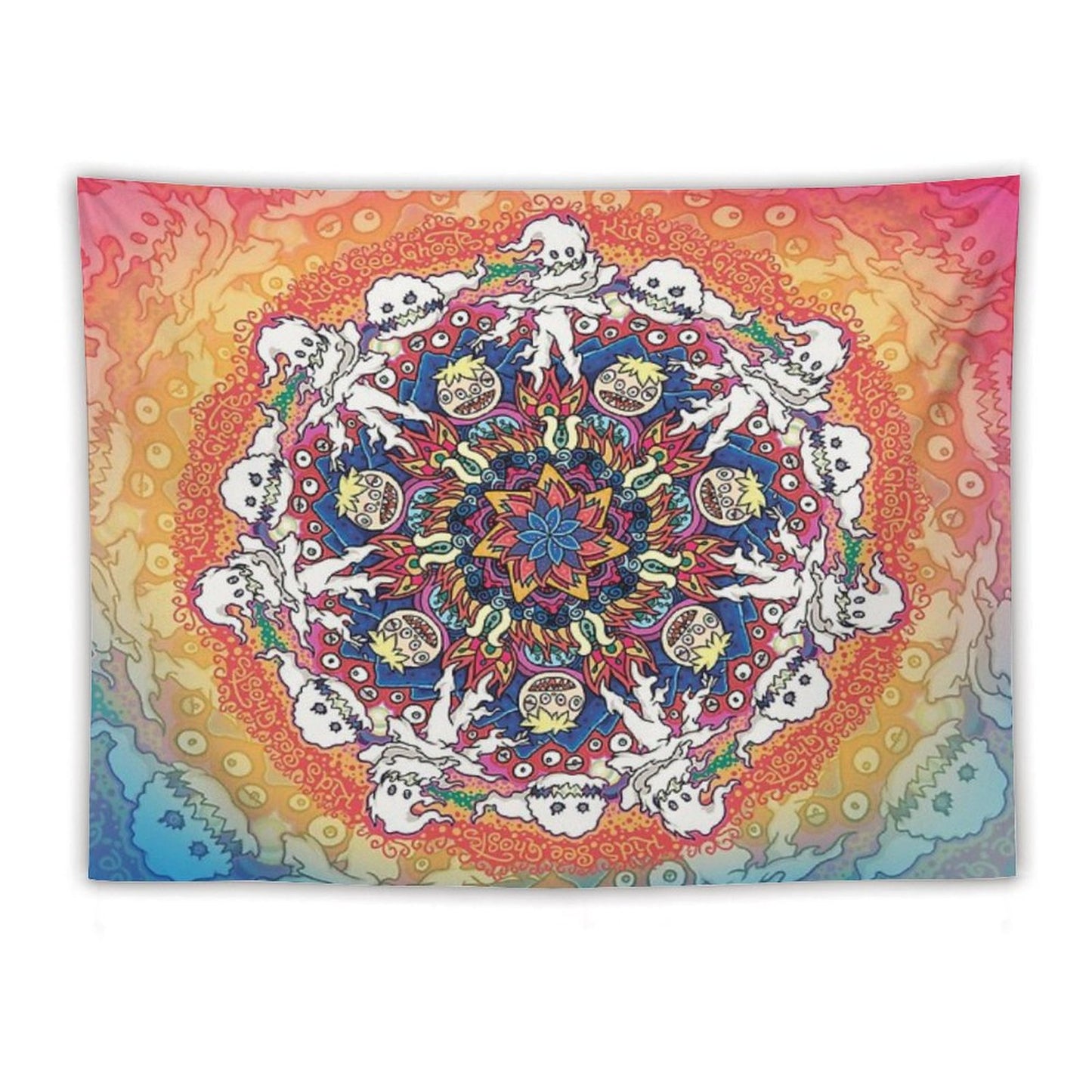 Kids See Ghosts Mandala Tapestry