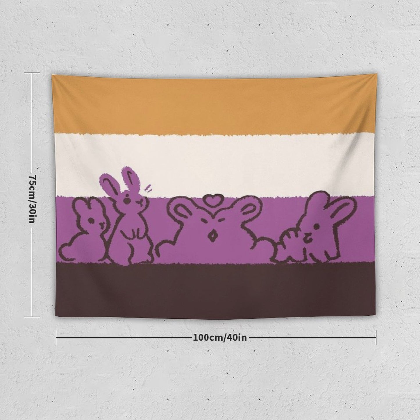 NB Flag Bunnies Tapestry