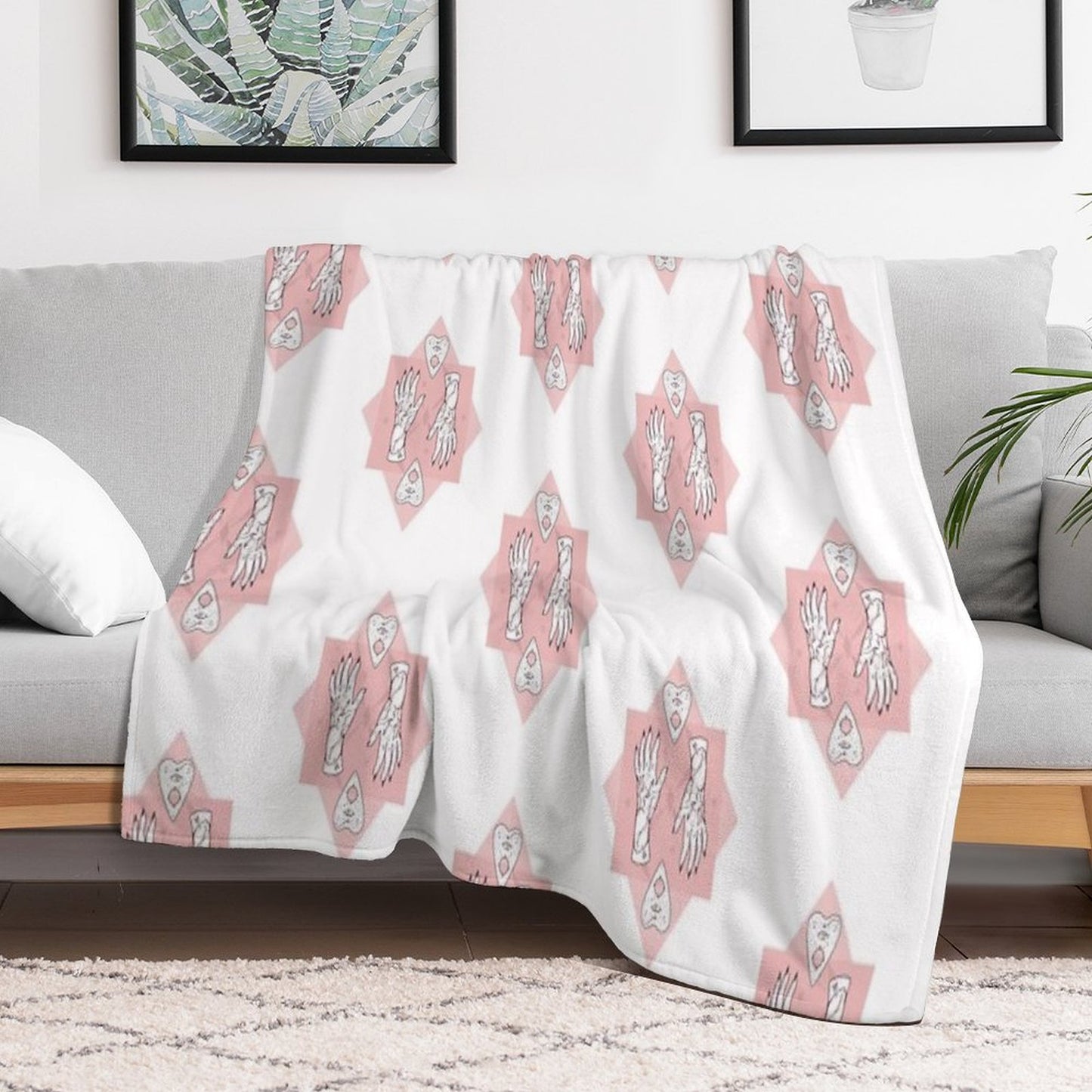 Ouija Hands Throw Blanket