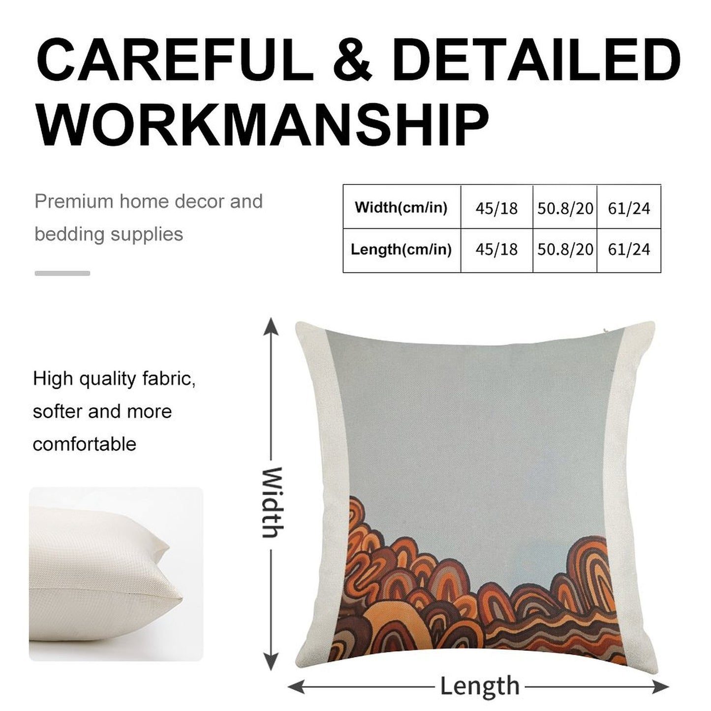 Gathering 2 Linen Throw Pillow Cover