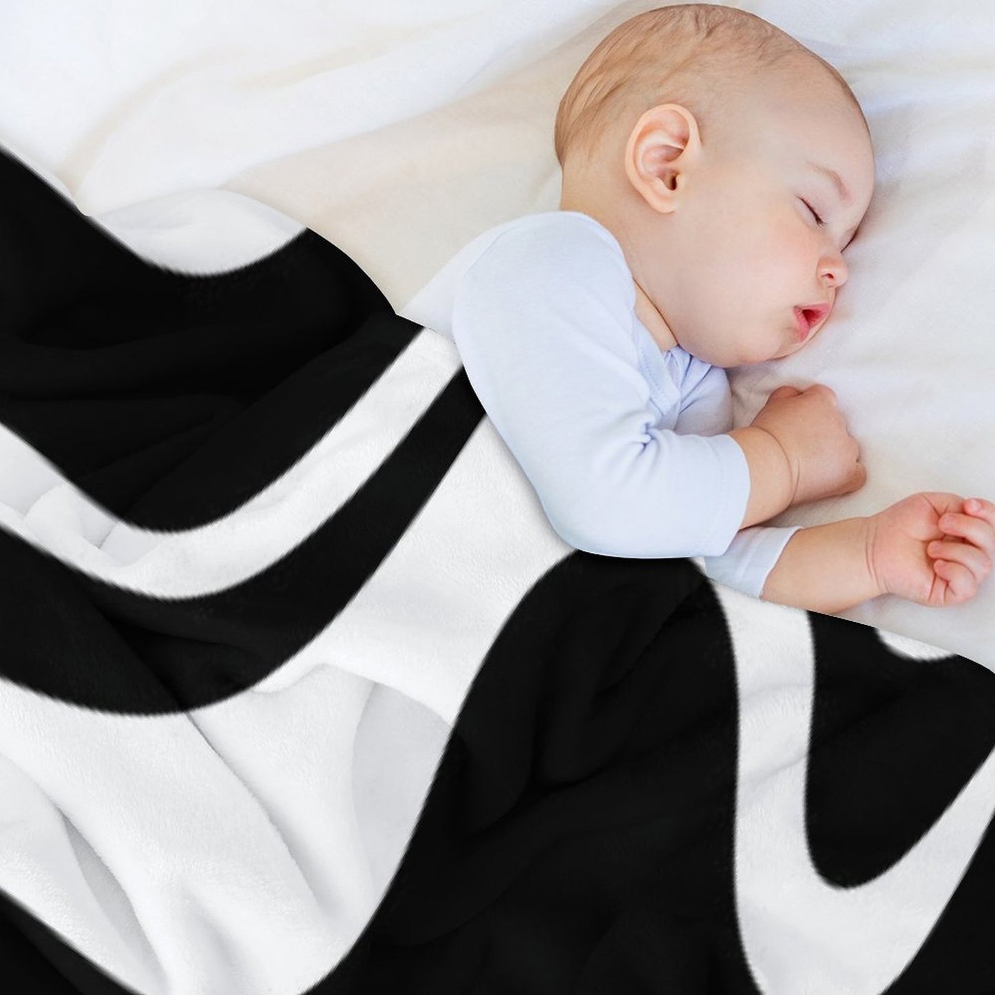 Liquid Swirl Retro Abstract Pattern in Black And White Throw Blanket