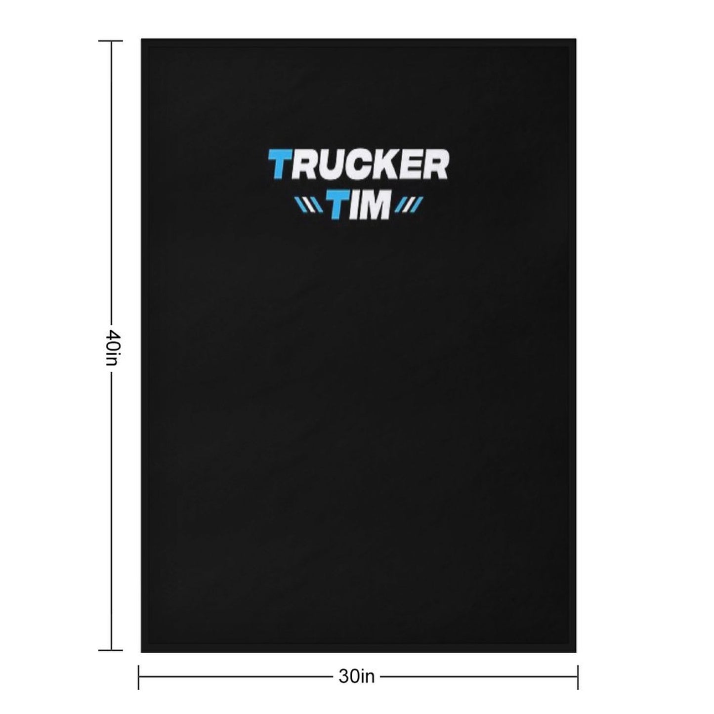 Trucker Tim Merch Trucker Tim Logo Throw Blanket