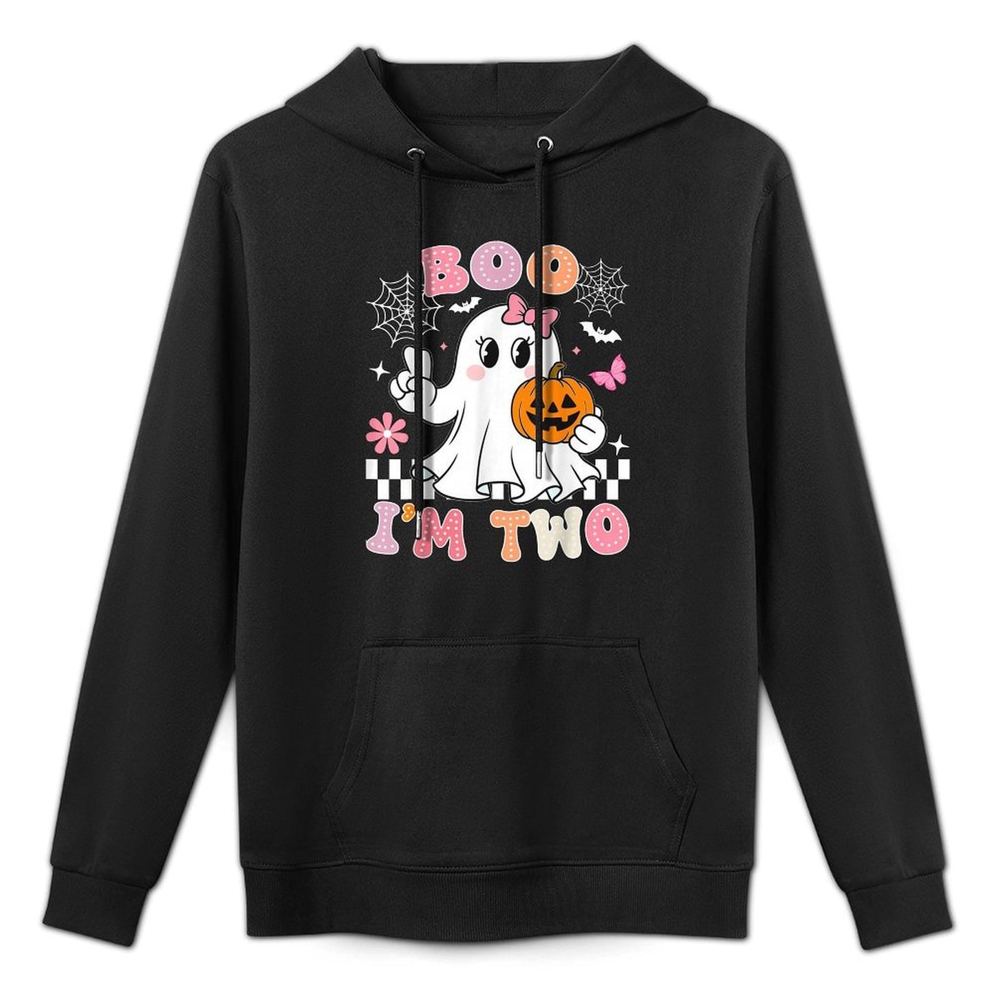 Halloween Birthday Boo Im Two Groovy Birthday Outfit Unisex Design Hoodie