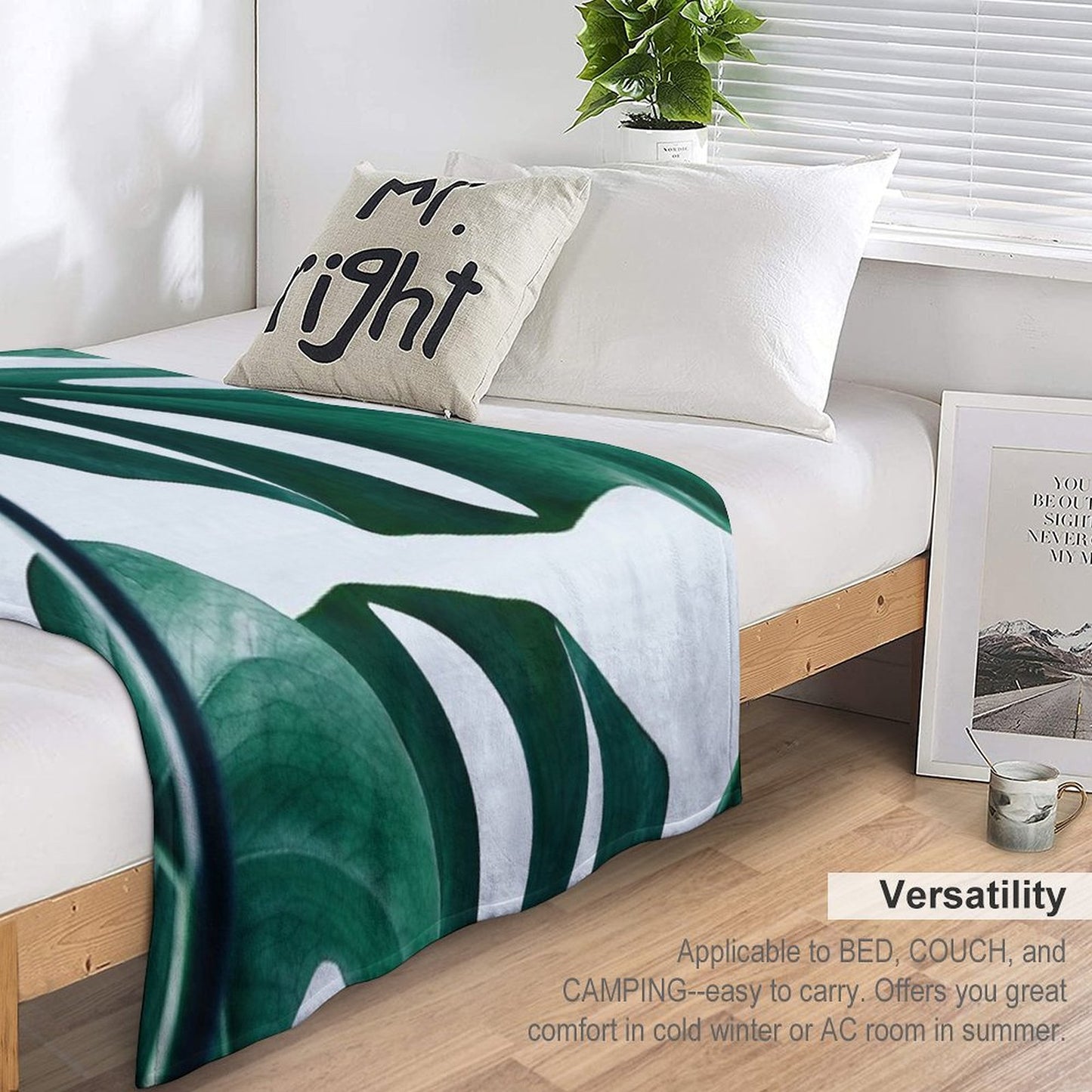 Monstera #redbubble #artprints Throw Blanket