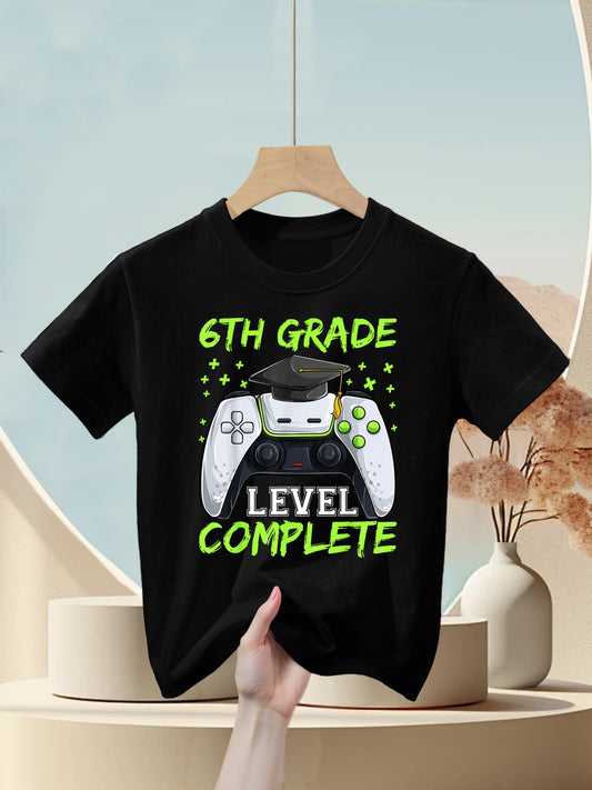 Graduation 6th Grade Level Completes, Graduate Boy Kids T-Shirt