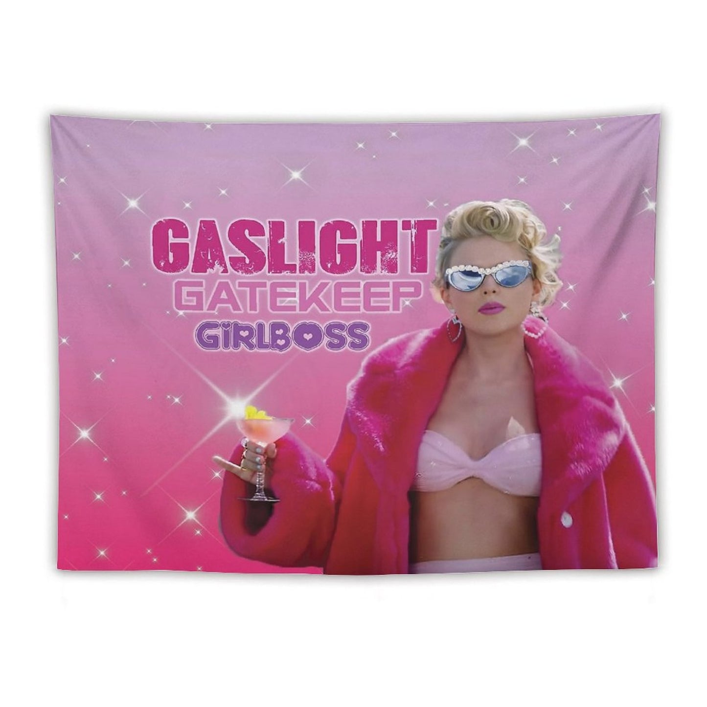 Taylor Gaslight Gatekeep Girlboss Tapestry