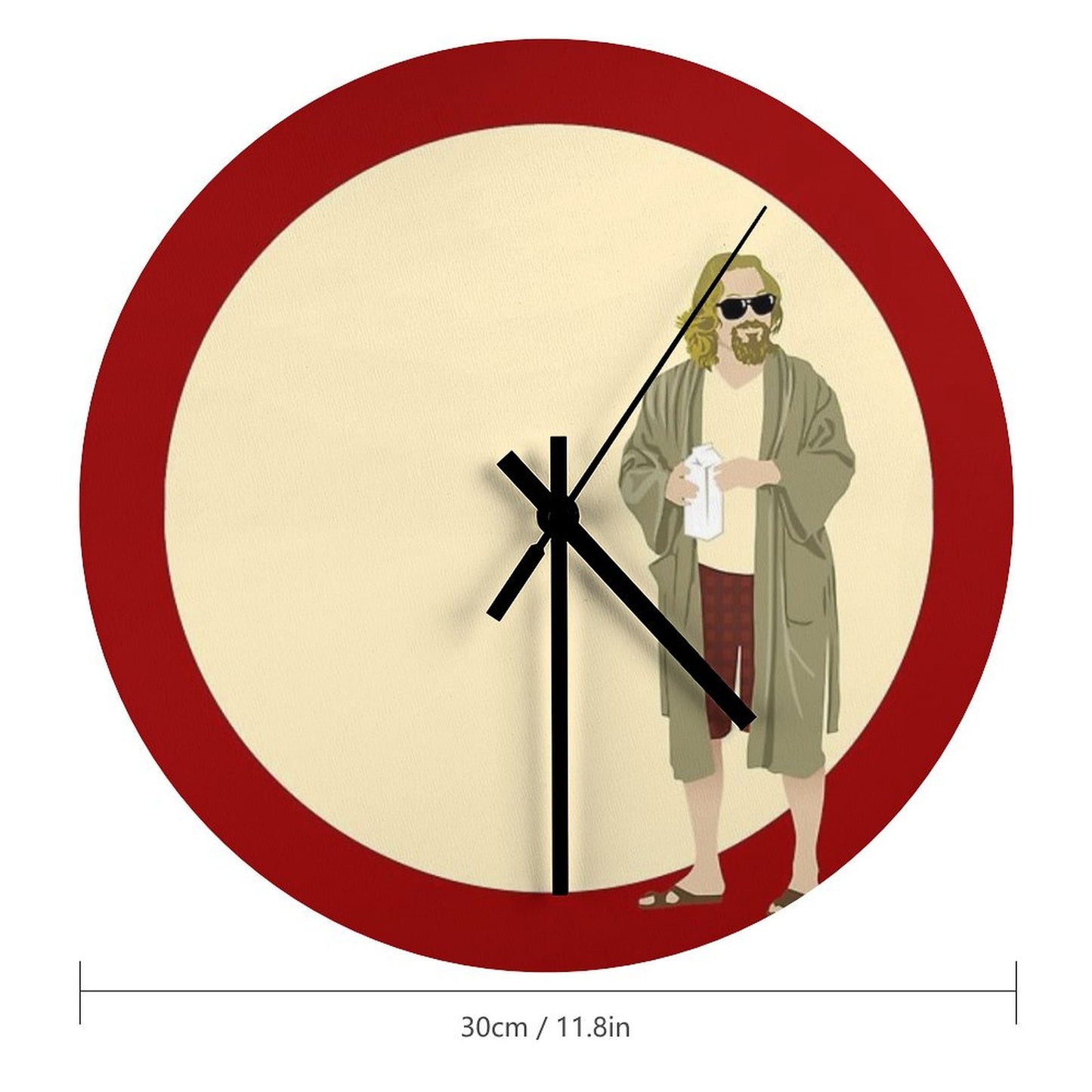The Dude The Big Lebowski Circle Wall Clock